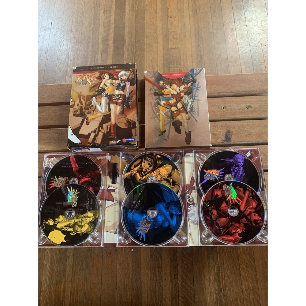 Burst Angel - Box Set (DVD, 2003, 6-Disc Set) Complete Series Guide books Gonzo